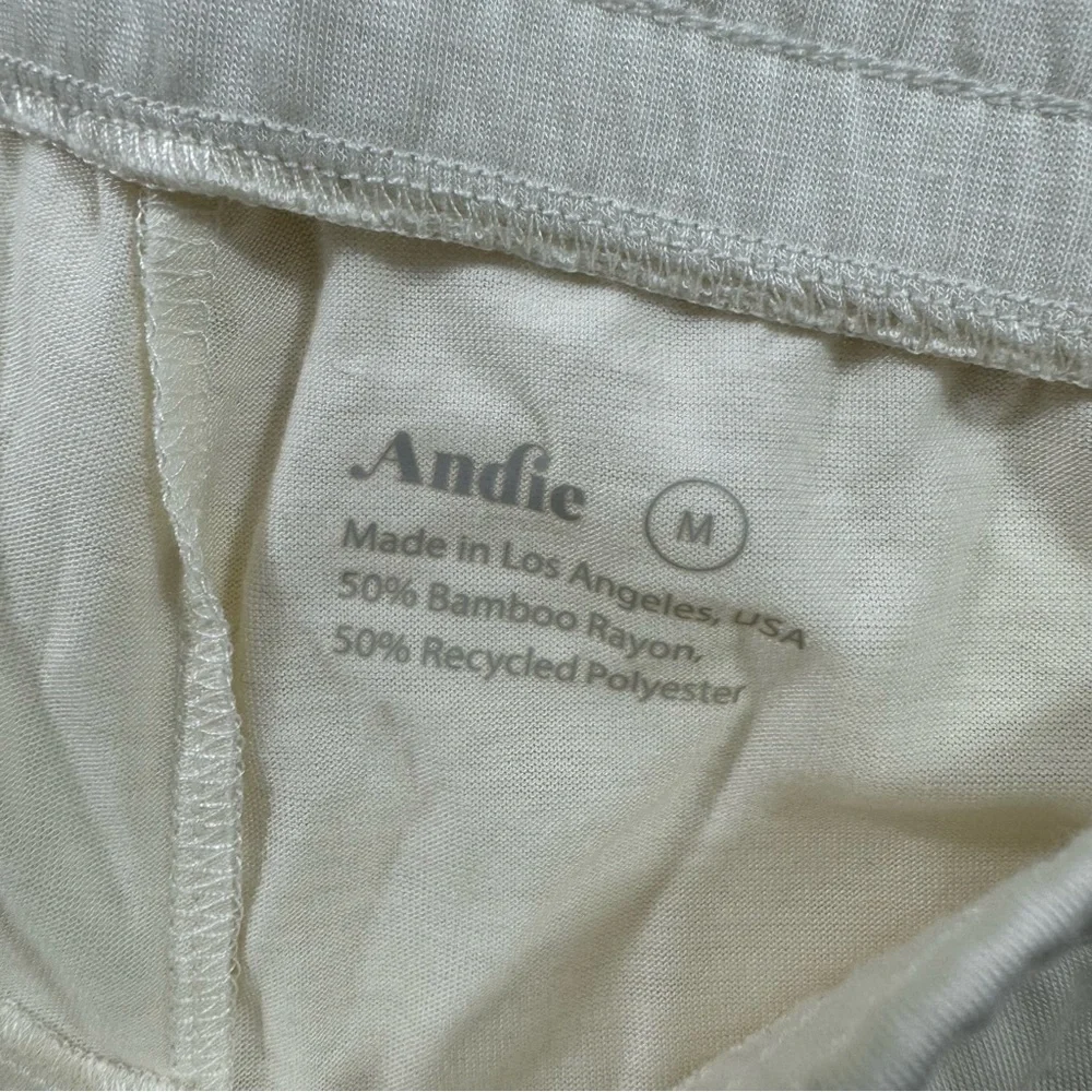 Andie Wide Leg Drawstring Pants Size Medium Bamboo Lounge